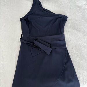 Missguided Black One-Shoulder Mini Dress